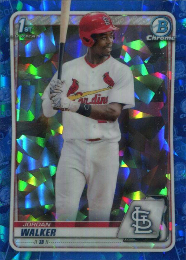 2020 Bowman Draft Chrome Sapphire Edition Jordan Walker #BD57 Baseball Card