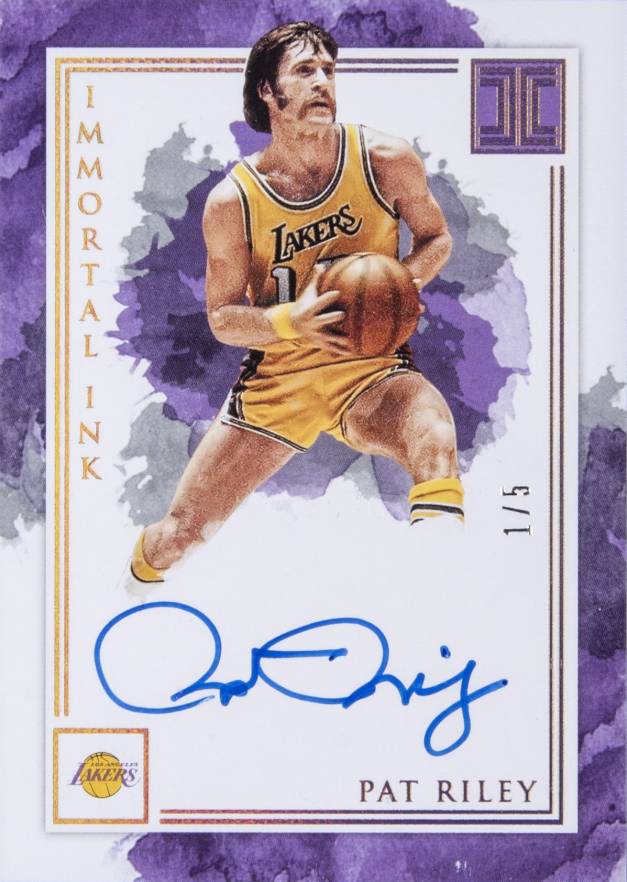 2019 Panini Impeccable Immortal Ink Pat Riley #IMPRL Basketball Card