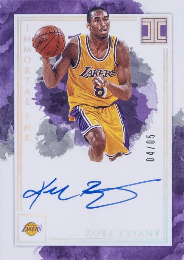 2019 Panini Impeccable Immortal Ink Kobe Bryant #IMKBR Basketball Card