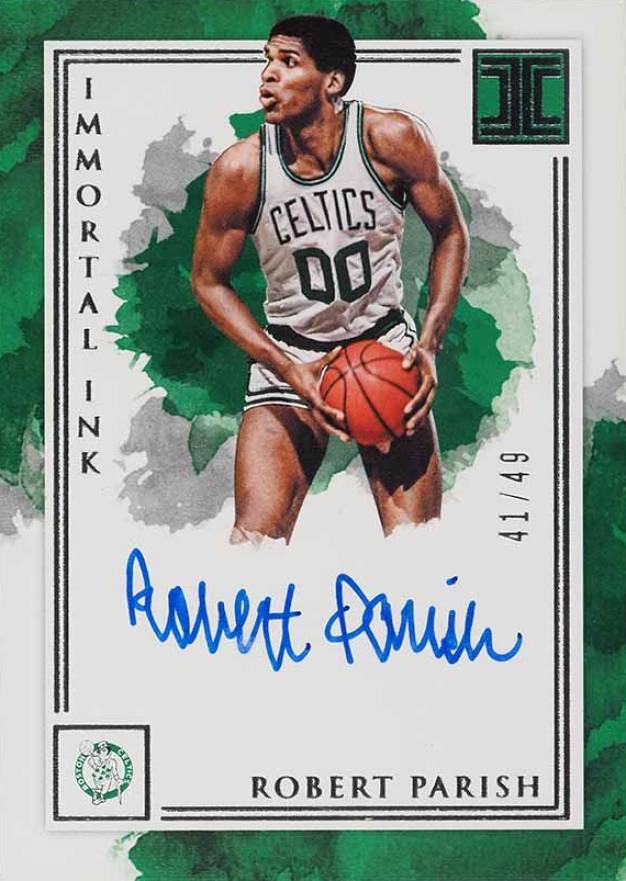 2019 Panini Impeccable Immortal Ink Robert Parish #IMRPS Basketball Card