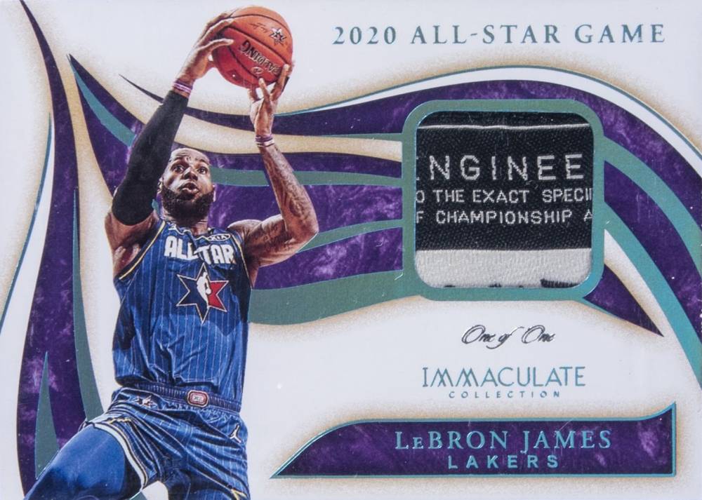 2019 Panini Immaculate Collection Special Event Memorabilia LeBron James #SELBJ1 Basketball Card