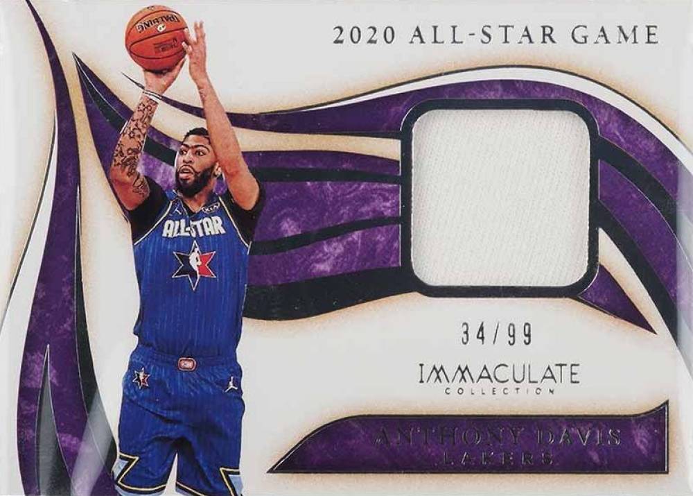 2019 Panini Immaculate Collection Special Event Memorabilia Anthony Davis #SEADV2 Basketball Card