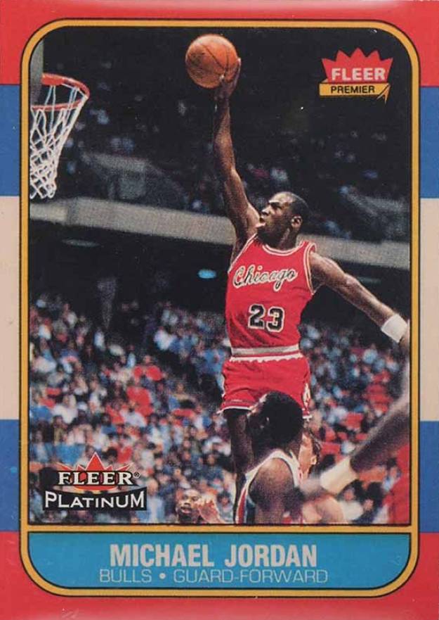 2001 Fleer Platinum 15th Anniversary Reprints Michael Jordan #1 Basketball Card