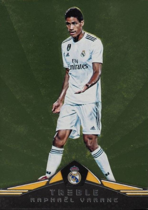 2018 Panini Treble Raphael Varane #109 Soccer Card