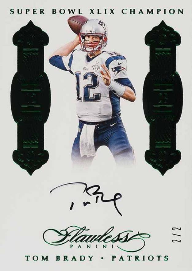 2018 Panini Flawless 2016 Flawless Update Tom Brady #FVTB Football Card