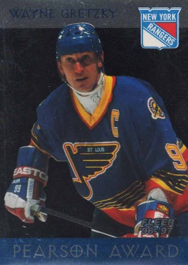 1996 Fleer Pearson Award Wayne Gretzky #4 Hockey Card