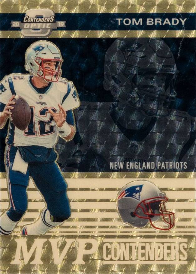 2019 Panini Contenders Optic MVP Contenders Tom Brady #TB Football Card