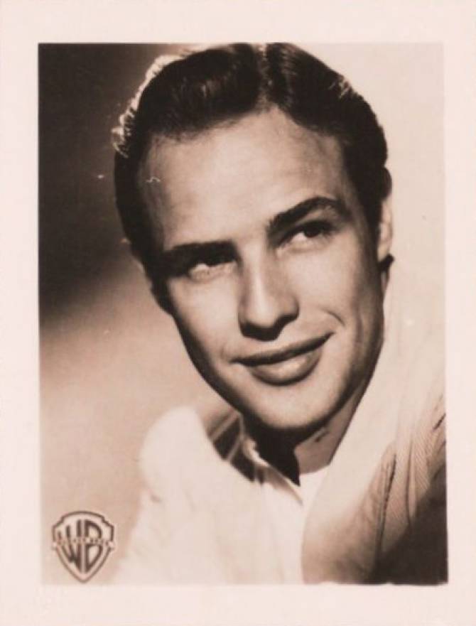 1950 Andra Filmserier Idolbilds Stjarnserie-Ramserien Marlon Brando #450 Non-Sports Card