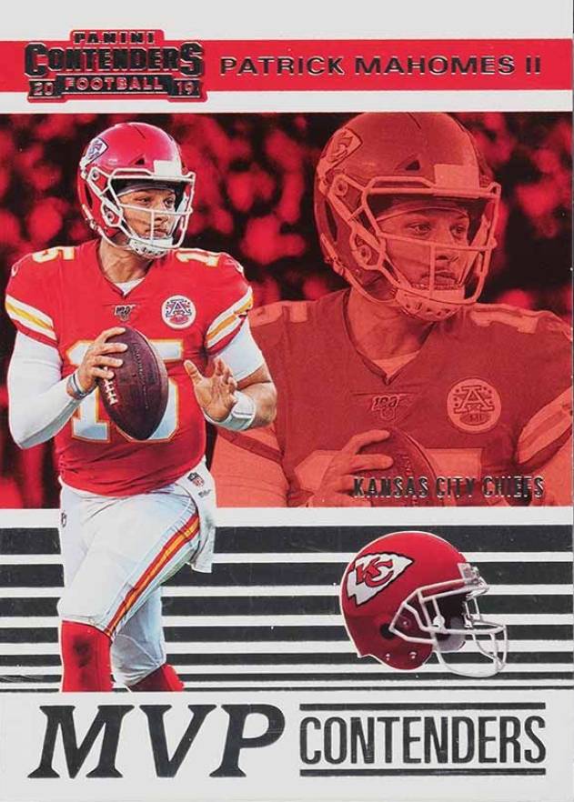 2019 Panini Contenders MVP Contenders Patrick Mahomes II #MVPPM Football Card