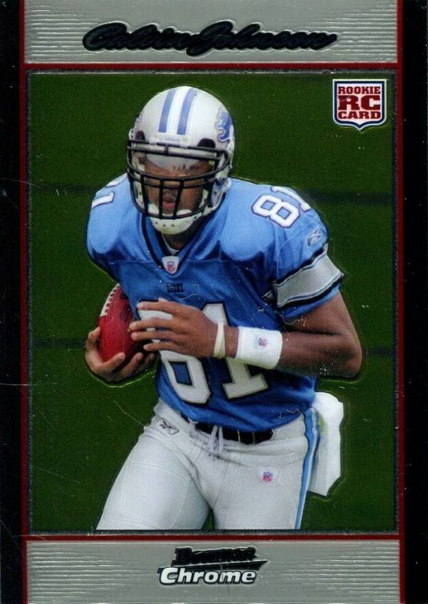 2007 Bowman Chrome Calvin Johnson #BC75 Football Card