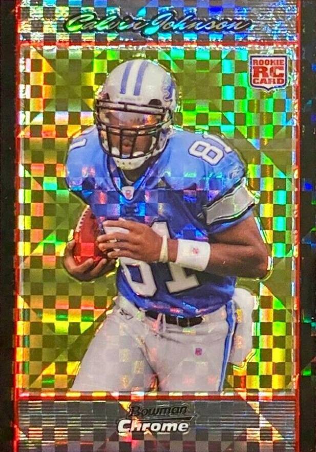 2007 Bowman Chrome Calvin Johnson #BC75 Football Card