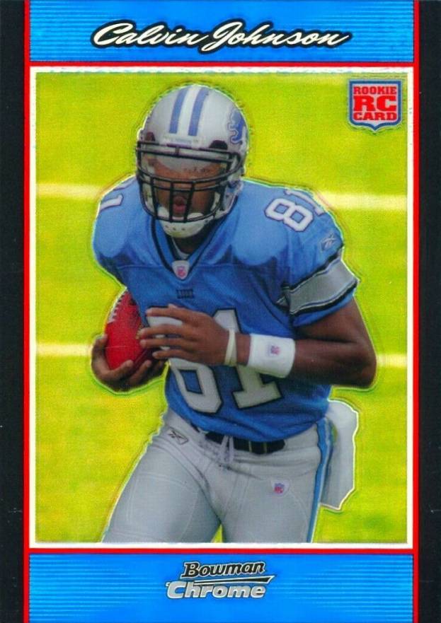 2007 Bowman Chrome Calvin Johnson #BC75 Football Card