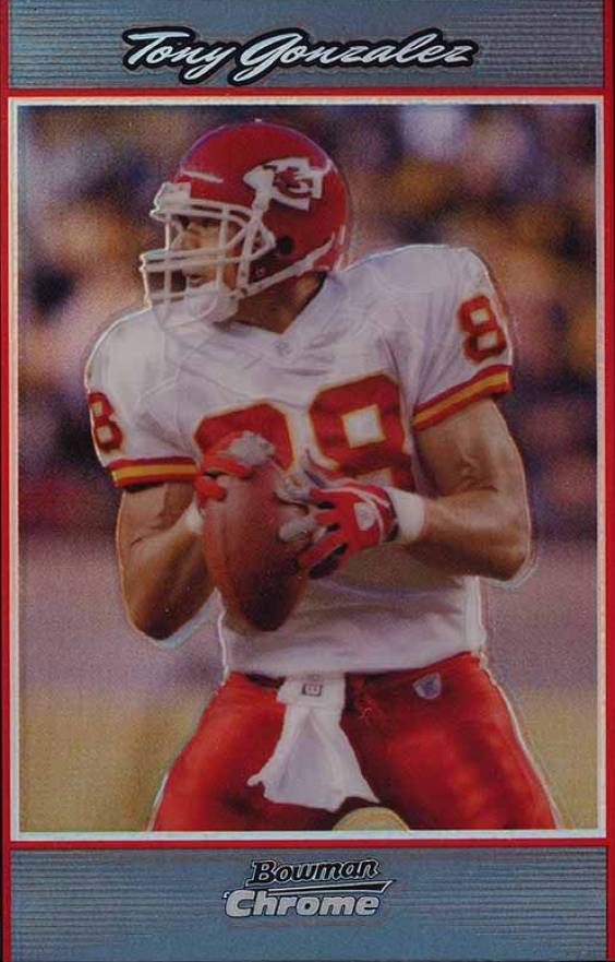 2007 Bowman Chrome Tony Gonzalez #BC216 Football Card