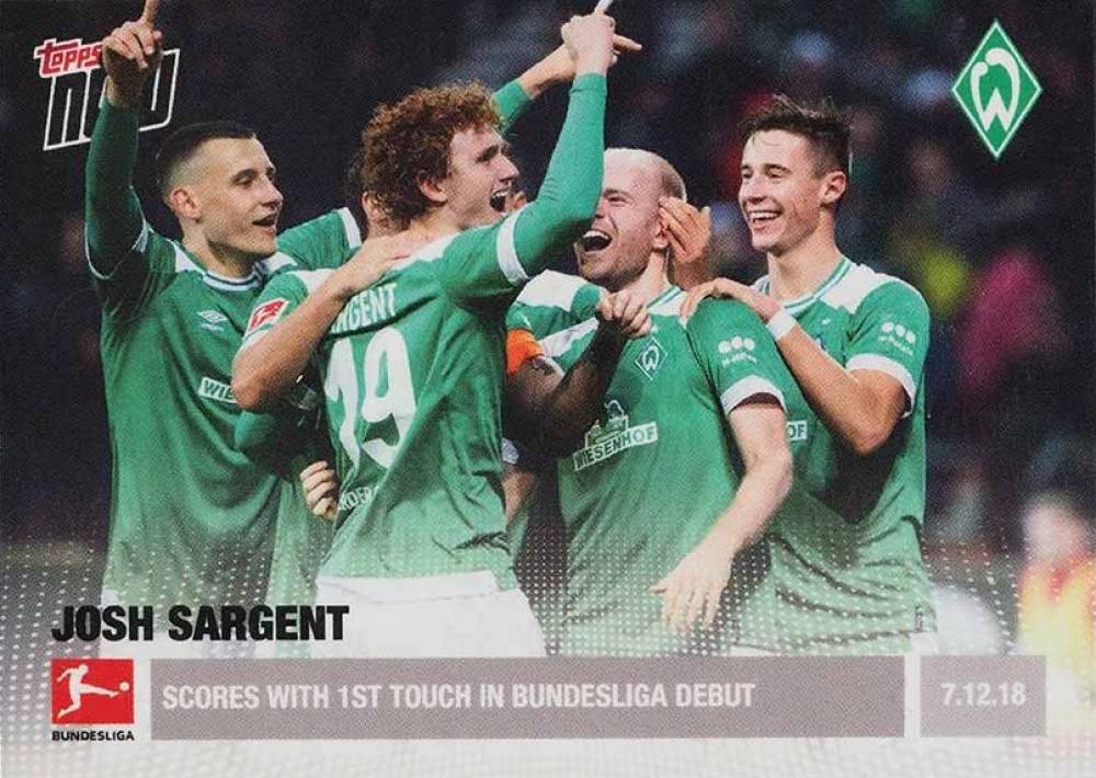 2018 Topps Now Bundesliga Josh Sargent #48 Soccer Card