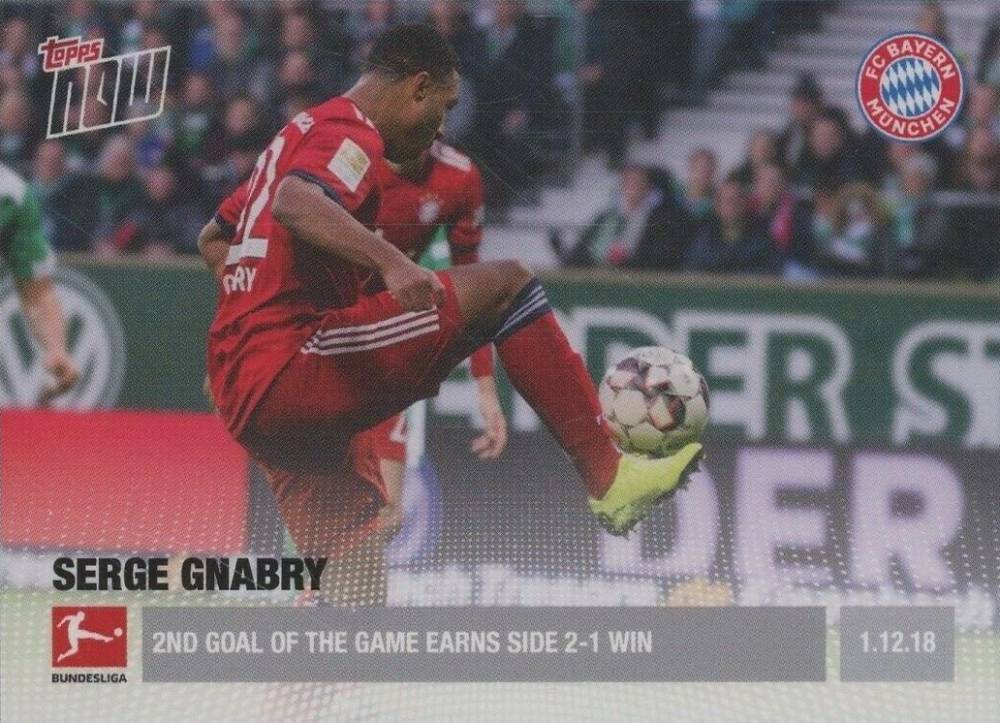 2018 Topps Now Bundesliga Serge Gnabry #45 Soccer Card