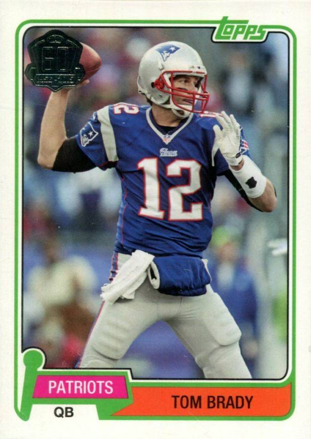 2015 Topps 60th Anniversary Tom Brady #T60TB Football Card