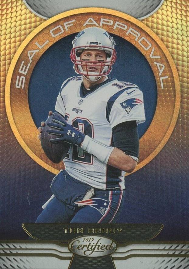 2019 Panini Certified Seal of Approval Tom Brady #SATB Football Card