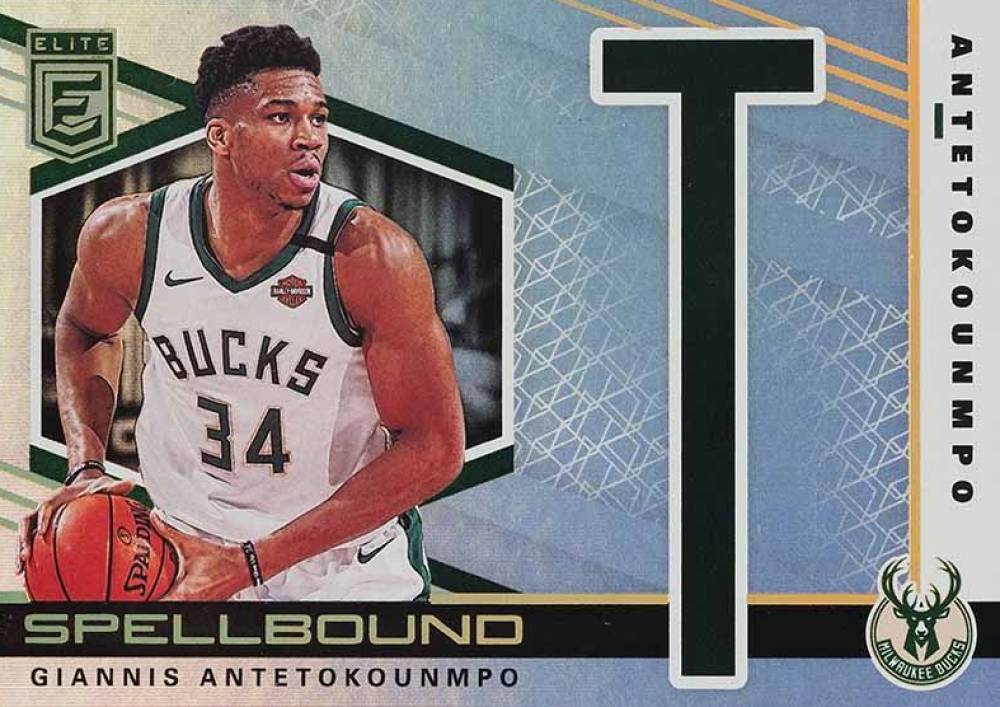 2019 Paninini Donruss Elite Spellbound Giannis Antetokounmpo #8 Basketball Card