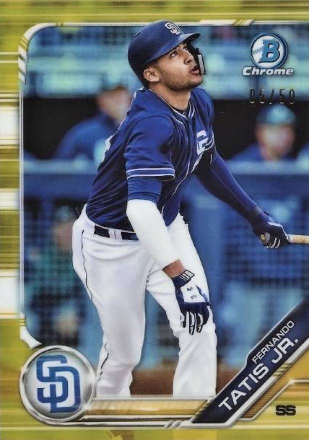 2019 Bowman Prospects Chrome Fernando Tatis Jr. #25 Baseball Card