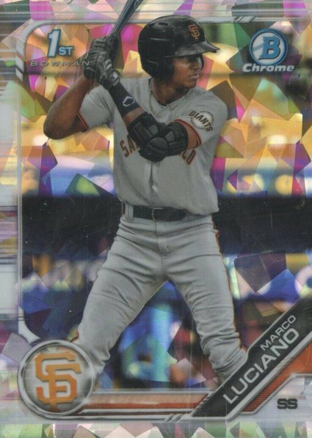 2019 Bowman Prospects Chrome Marco Luciano #82 Baseball Card