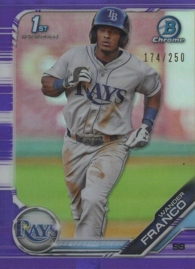 2019 Bowman Prospects Chrome Wander Franco #100 Baseball Card