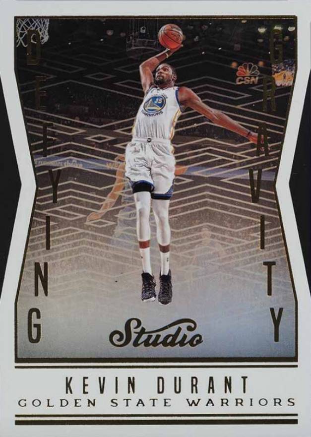 2016 Panini Studio Defying Gravity Die-Cut Kevin Durant #DG-KD Basketball Card