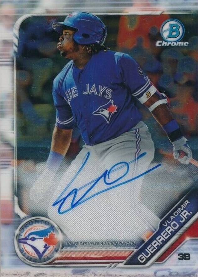 2019 Bowman Prospect Autographs Chrome Vladimir Guerrero Jr. #VGJ Baseball Card