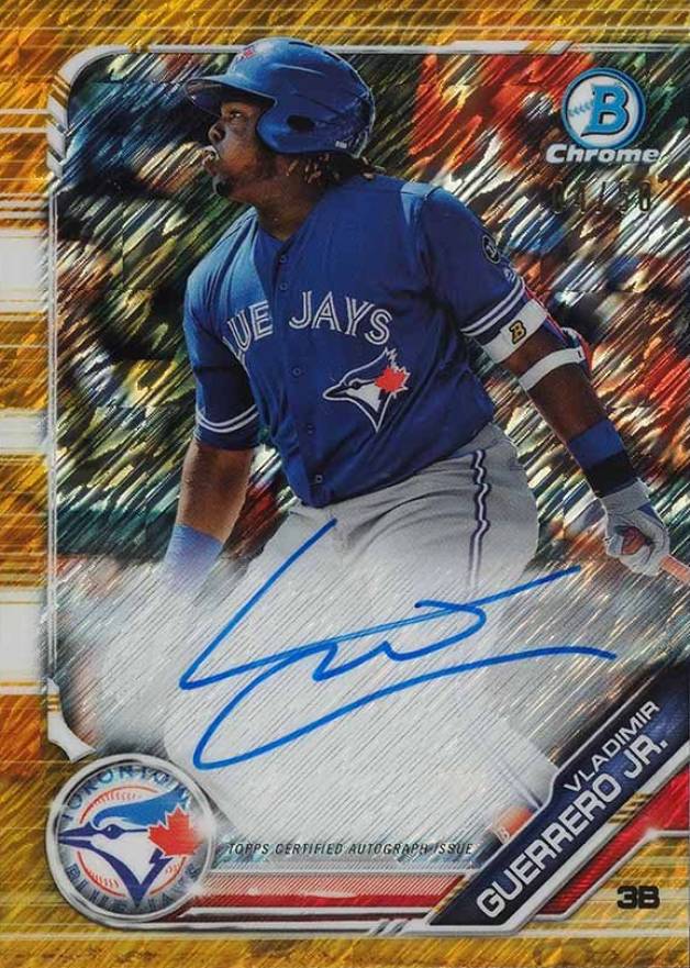 2019 Bowman Prospect Autographs Chrome Vladimir Guerrero Jr. #VGJ Baseball Card