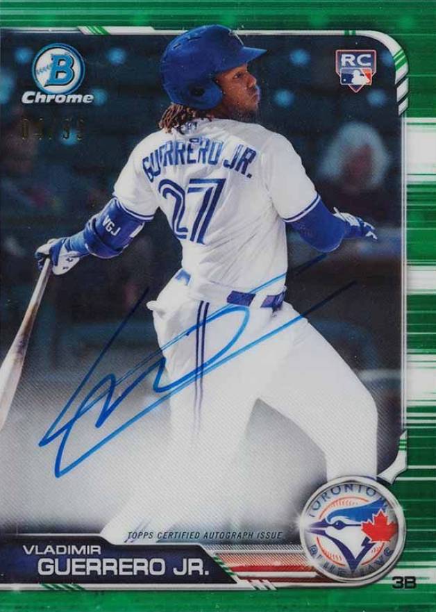 2019 Bowman Prospect Autographs Chrome Vladimir Guerrero Jr. #VGJ Baseball Card