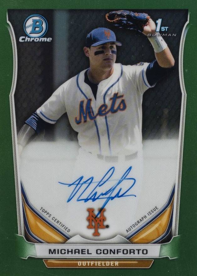 2015 Bowman Chrome 2014 Bowman Chrome Draft Picks Autograph Michael Conforto #BCAMC Baseball Card