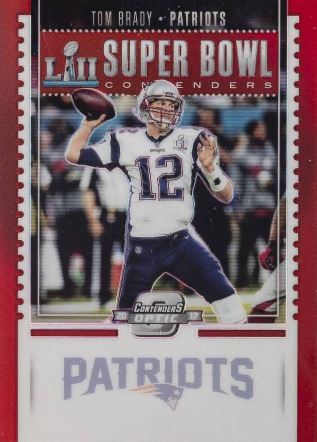 2017 Panini Contenders Optic Super Bowl Contenders Tom Brady #SB4 Football Card