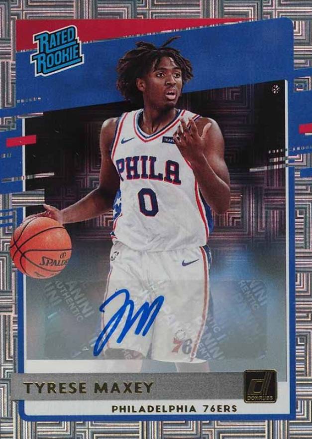 2020 Panini Donruss Tyrese Maxey #211 Basketball Card