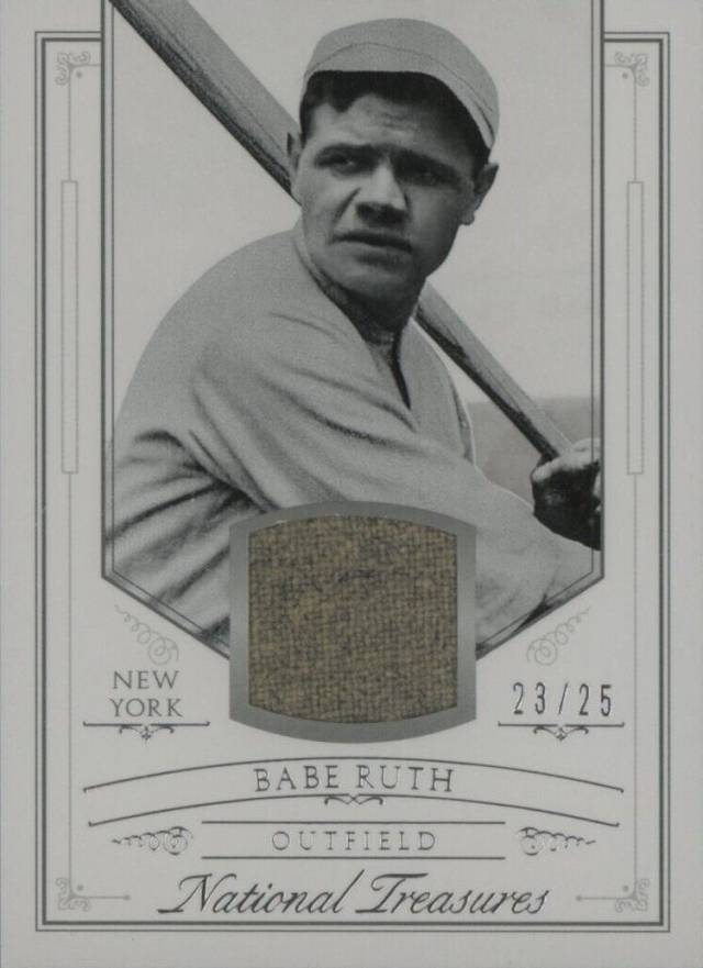 2015 Panini National Treasures Babe Ruth #1 Baseball Card