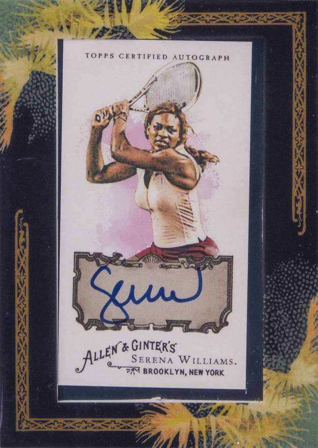 2008 Topps Allen & Ginter Baseball Framed Autograph Serena Williams #SJW Other Sports Card