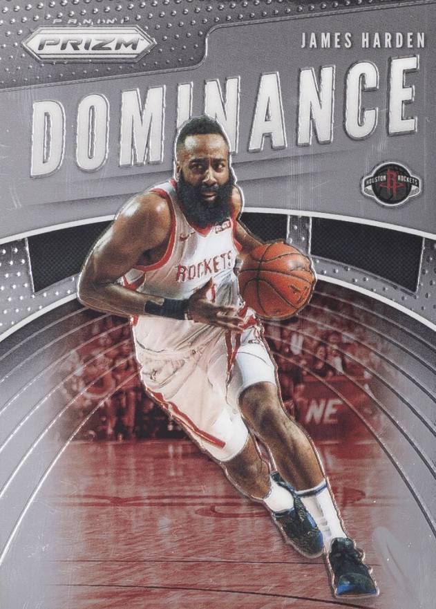 2019 Panini Prizm Dominance James Harden #12 Basketball Card