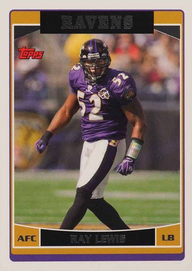 2006 Topps Ray Lewis #163 Football Card