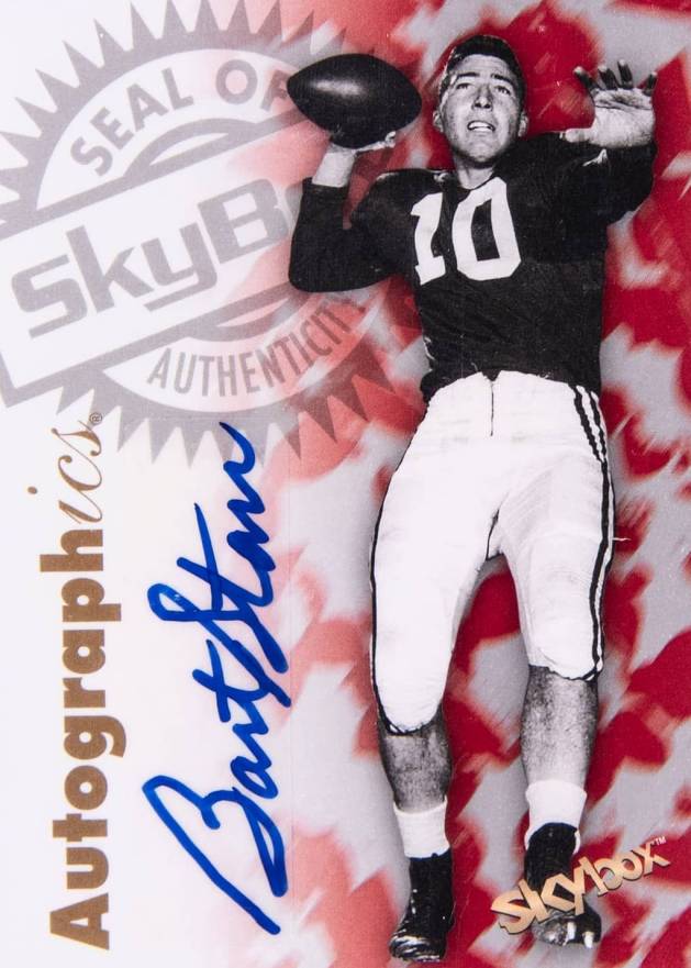 2012 Fleer Retro 1997 Autographics Bart Starr #BS Football Card