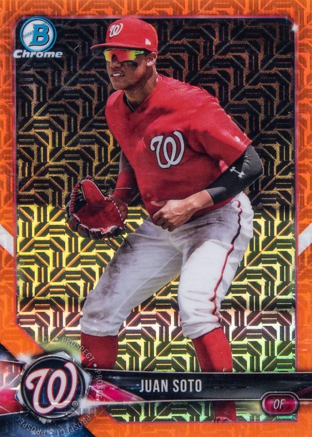 2018 Bowman Mega Box Chrome Juan Soto #BCP52 Baseball Card