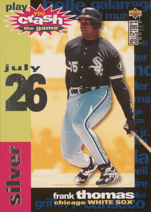 1995 Collector's Choice Crash the Game Frank Thomas #CG19 Baseball Card