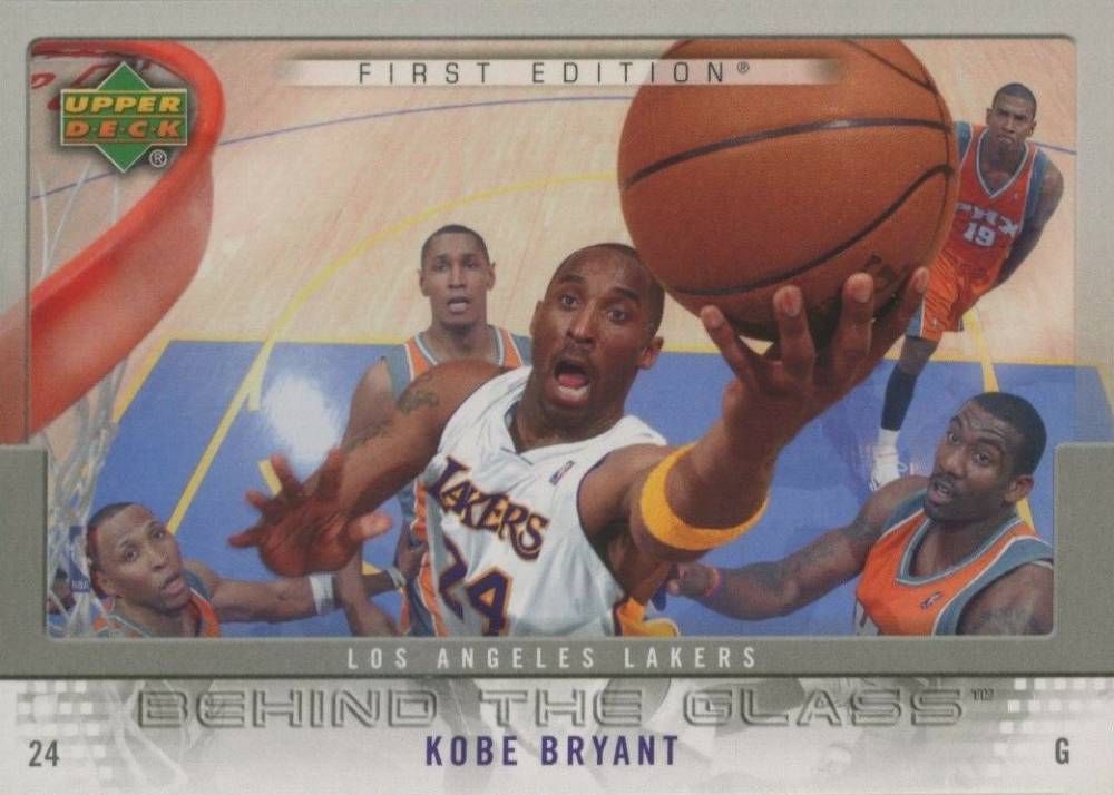 2007 Upper Deck Behind the Glass Kobe Bryant #BG-KB Basketball Card