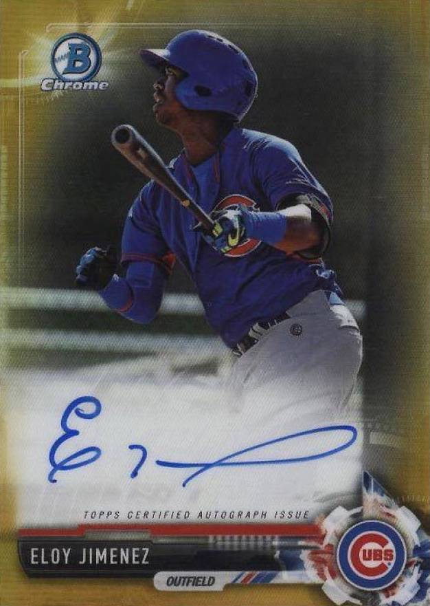 2017 Bowman Prospects Autographs Eloy Jimenez #EJ Baseball Card