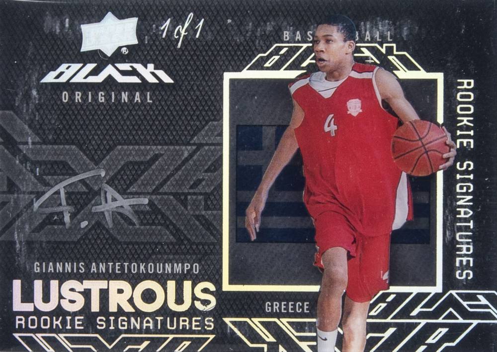 2013 Upper Deck Black Giannis Antetokounmpo #63 Basketball Card