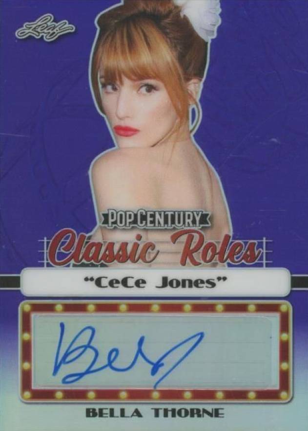 2020 Leaf Metal Pop Century Classic Roles Autographs Bella Thorne #CRBT1 Non-Sports Card