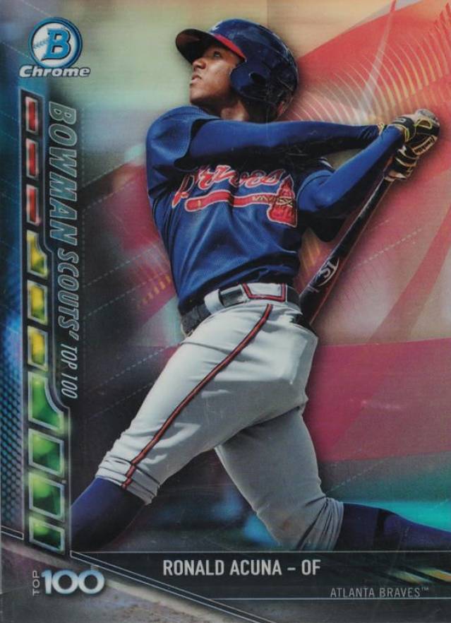 2017 Bowman Chrome Bowman Scouts' Updates Ronald Acuna Jr. #BSURA Baseball Card