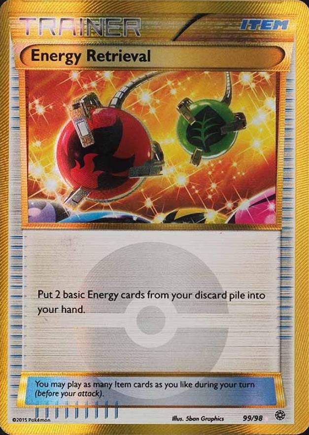 2015 Pokemon XY Ancient Origins Energy Retrieval #99 TCG Card