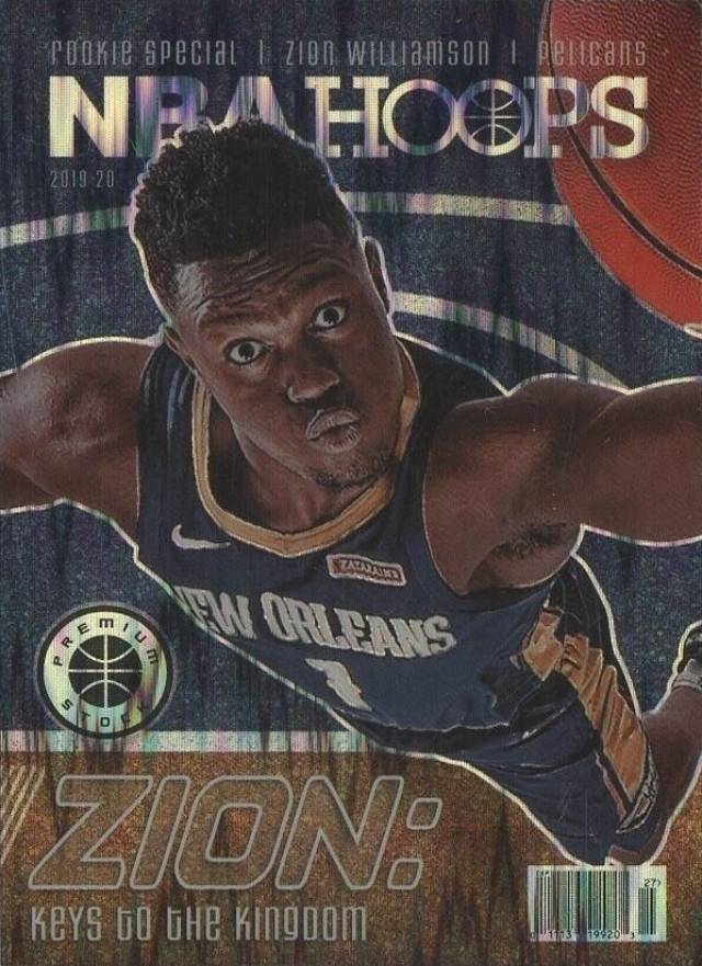2019 Panini Hoops Premium Stock Rookie Special Zion Williamson #1 Basketball Card