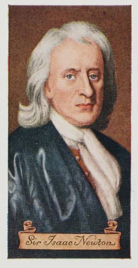 1935 Carreras Ltd. Celebrities of British History Sir Isaac Newton #18 Non-Sports Card