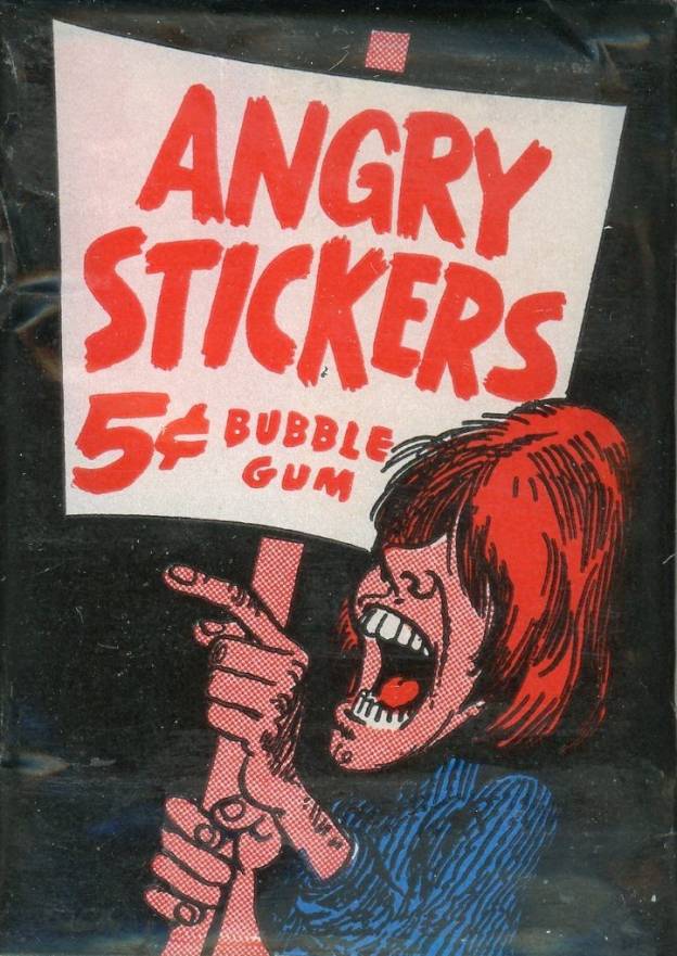 1967 Topps Angry Stickers Wax Pack #WP Non-Sports Card