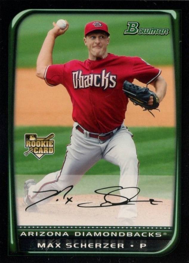 2008 Bowman Draft Picks Max Scherzer #BDP33 Baseball Card