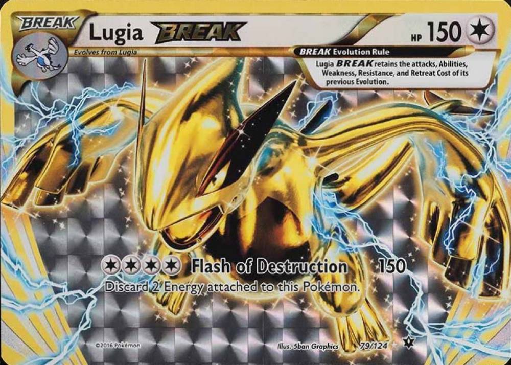 2016 Pokemon XY Fates Collide Lugia Break #79 TCG Card